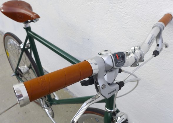 Brooks Slender Leather Grips 130mm