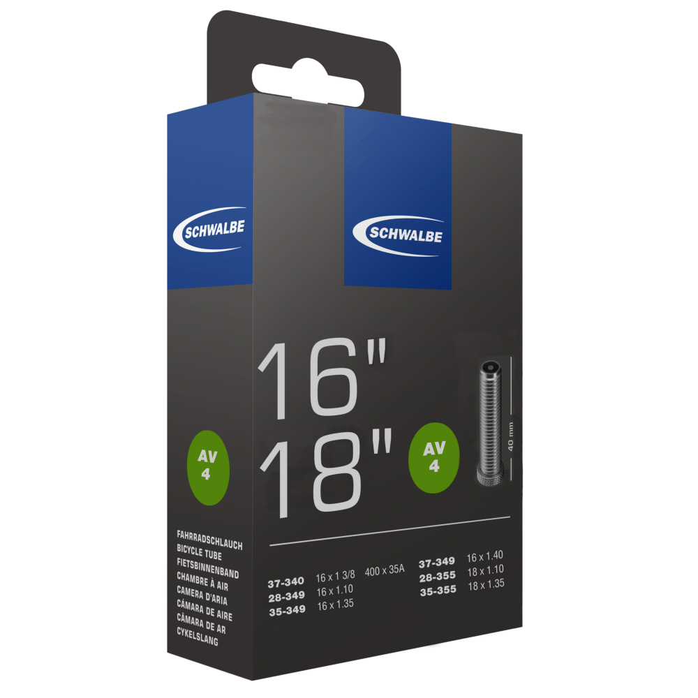 Schwalbe Schrader Inner Tube for Brompton 16"/18" AV4