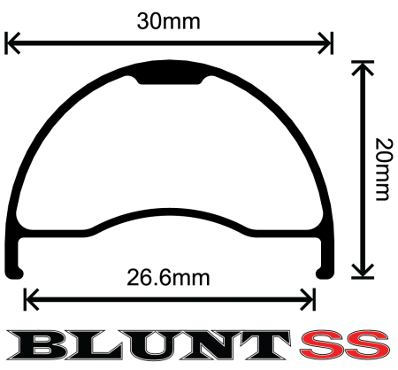 VELOCITY RIMS - Blunt SS 29"/700C (PAIR)