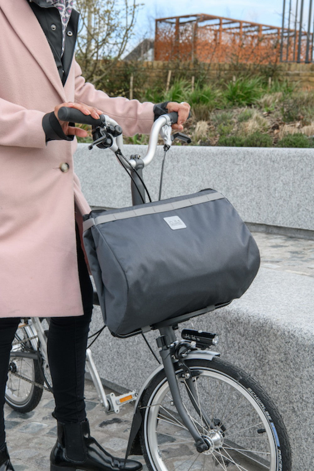 Brompton Borough Basket Large, Dark Gray