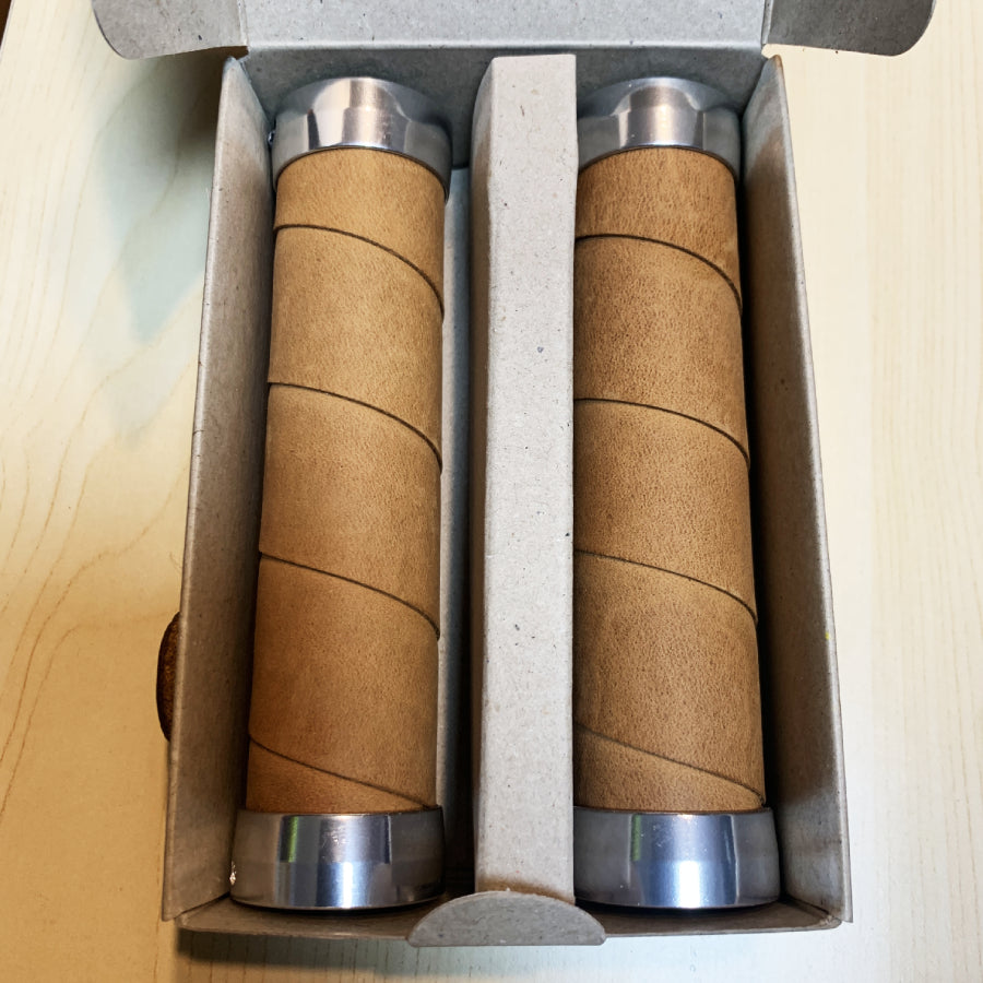 Brooks Slender Leather Grips 130mm