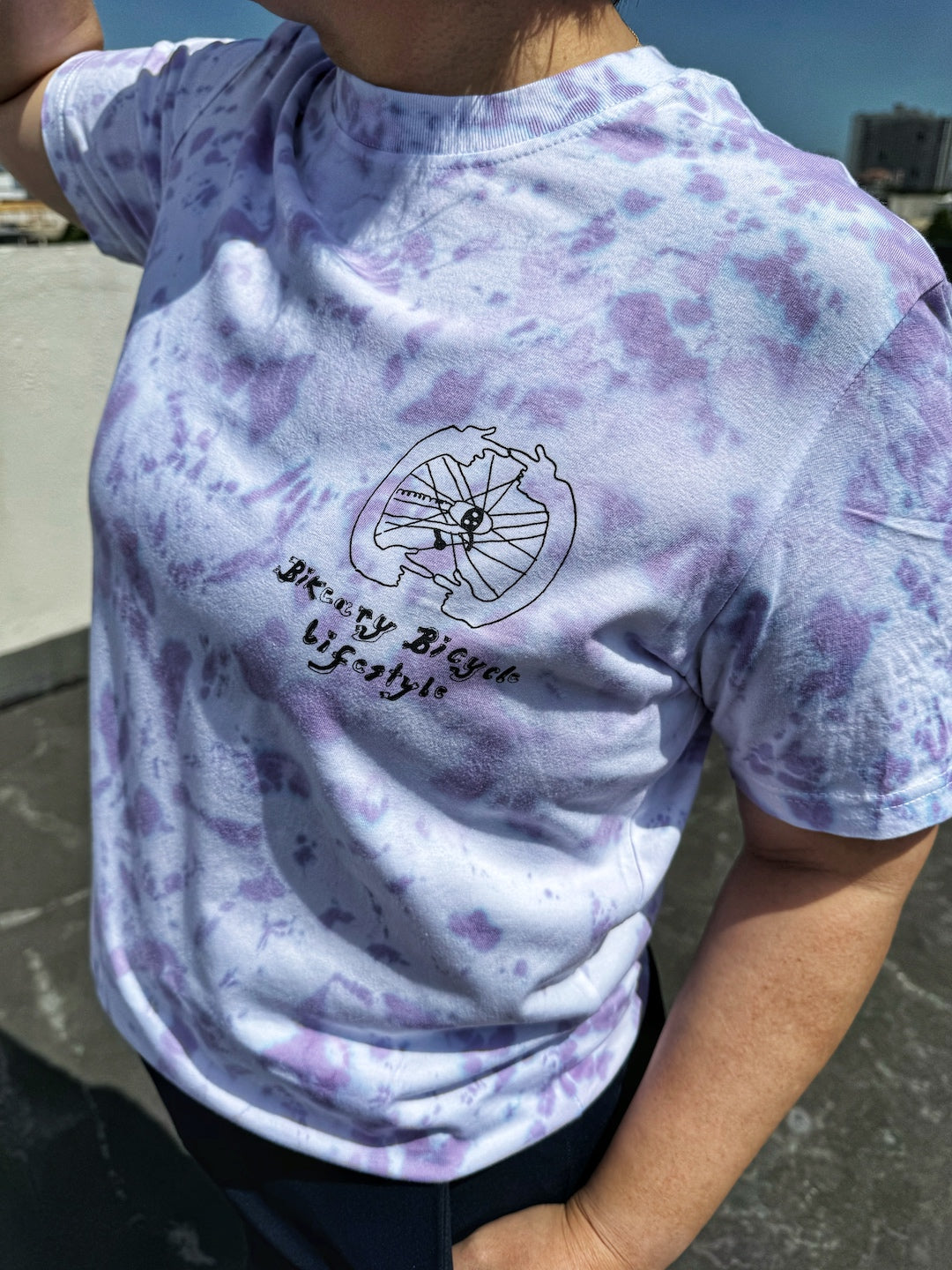 Little Alagads X Bikeary Tie Dye Cotton Shirt