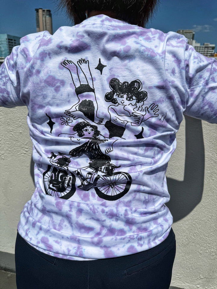 Little Alagads X Bikeary Tie Dye Cotton Shirt