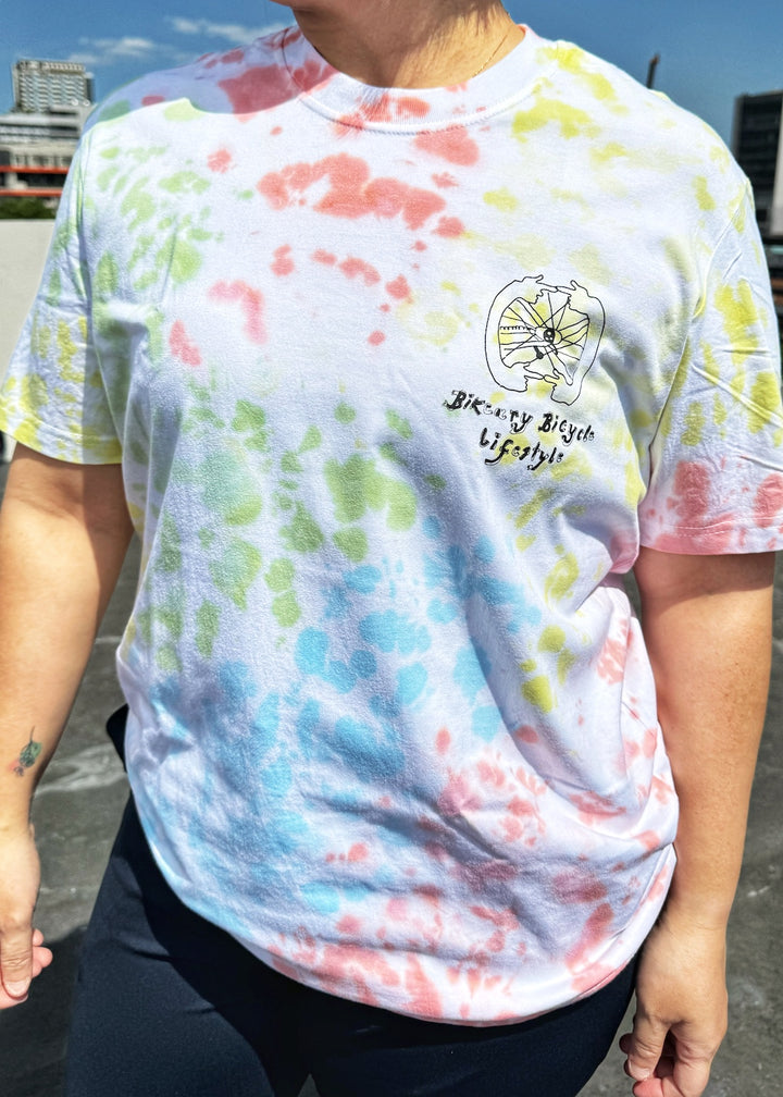 Little Alagads X Bikeary Tie Dye Cotton Shirt