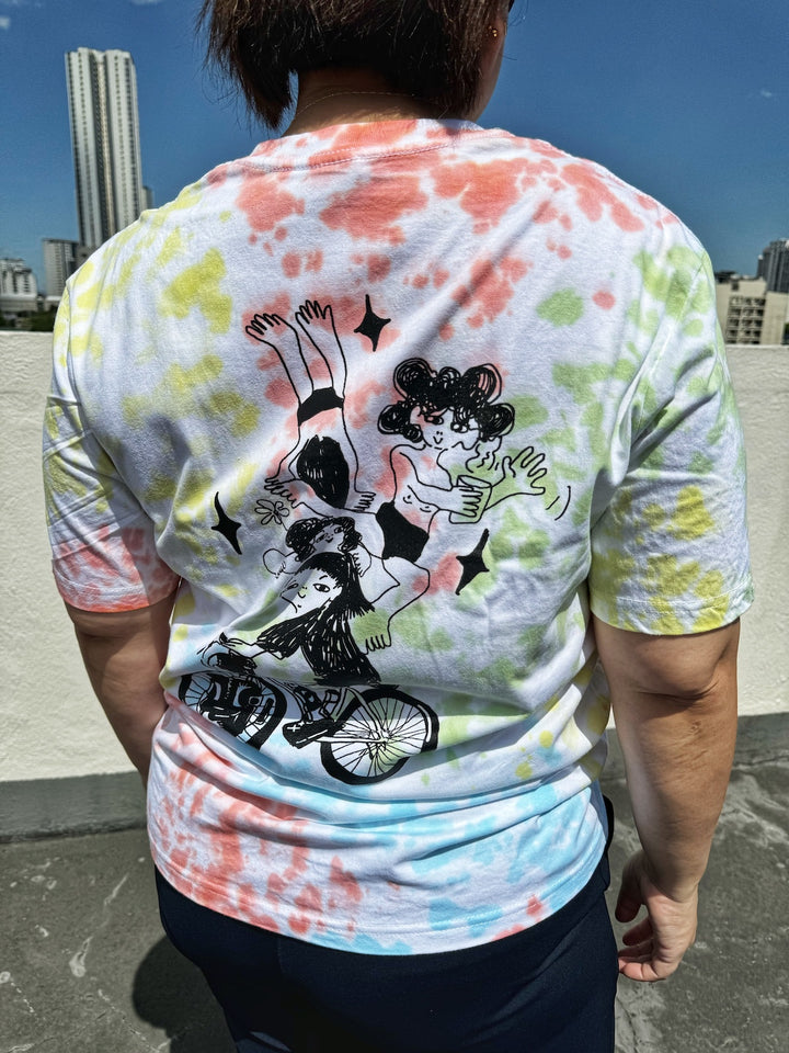 Little Alagads X Bikeary Tie Dye Cotton Shirt