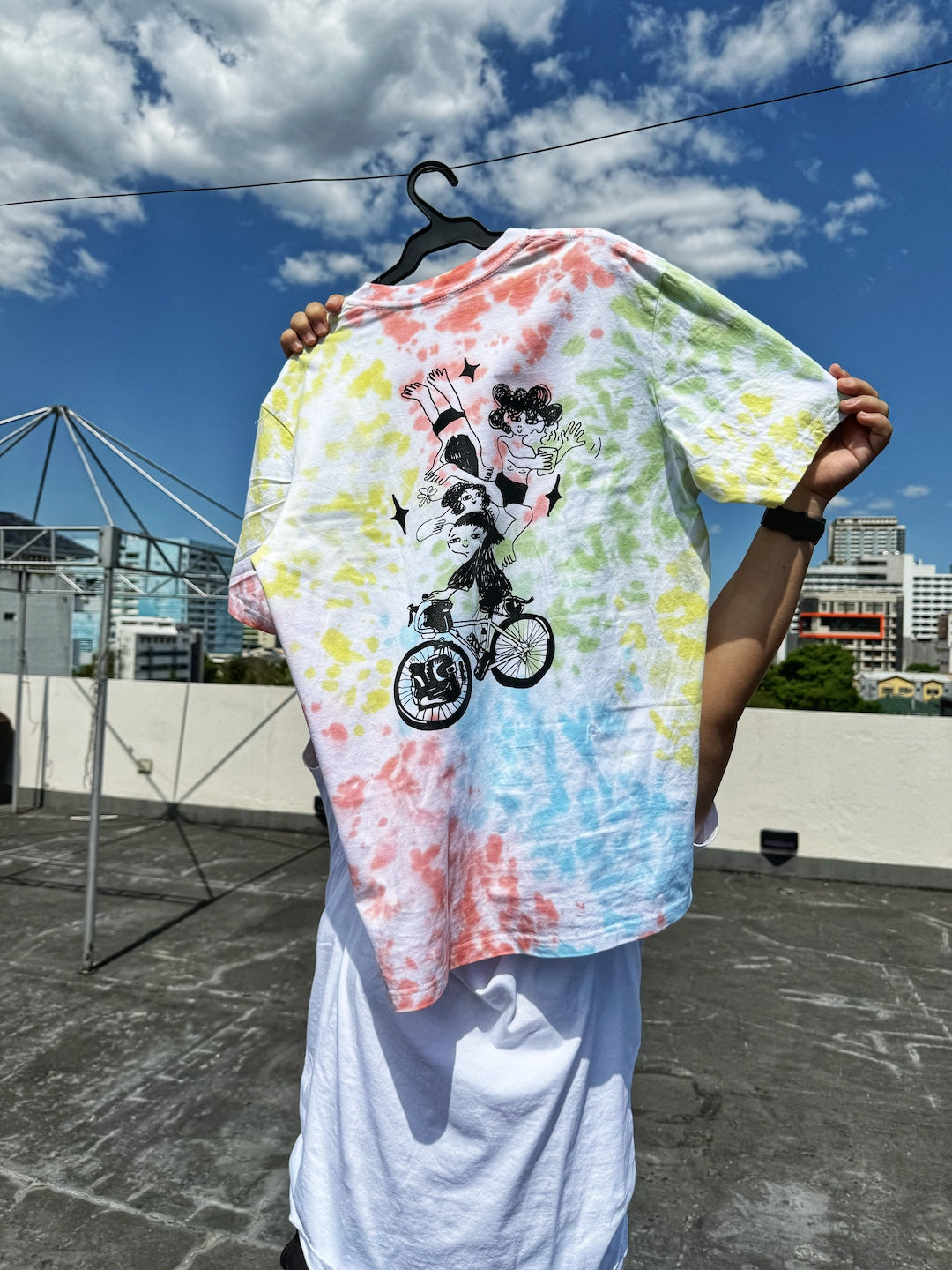 Little Alagads X Bikeary Tie Dye Cotton Shirt