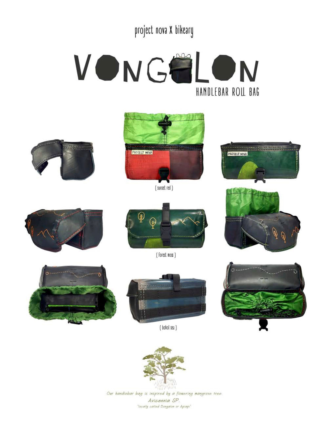 2023 Vongalon Handlebar Roll Bag