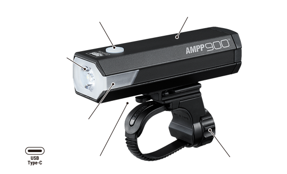 Cateye AMPP-900S Front Light
