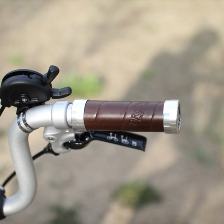 Brooks Slender Leather Grips 100mm