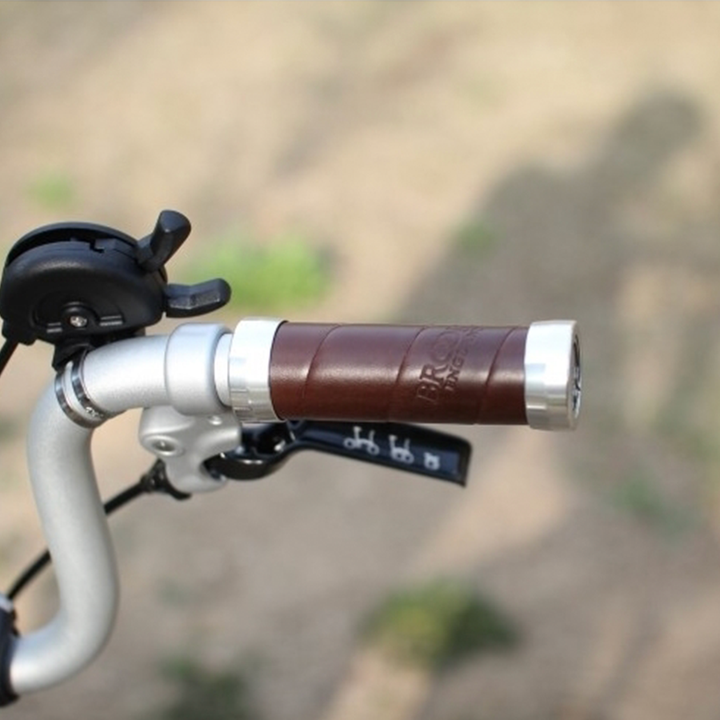 Brooks Slender Leather Grips 100mm