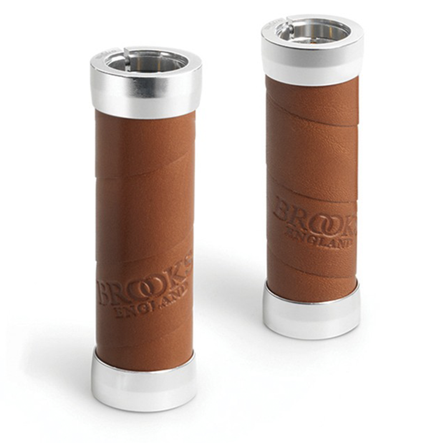Brooks Slender Leather Grips 100mm