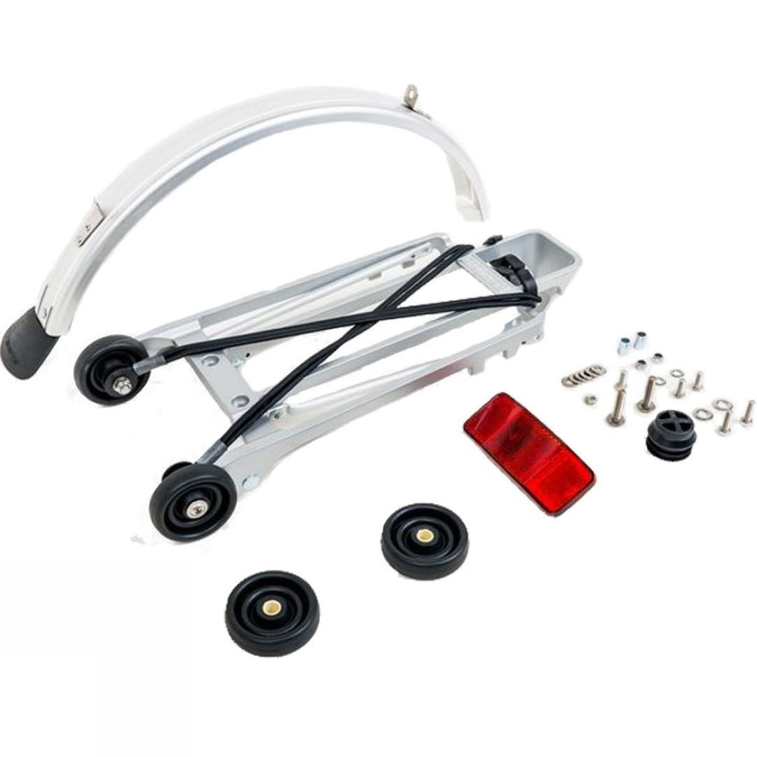 Brompton Rack Set Complete Incl 4 Rollers + Mudguard - 6mm holes