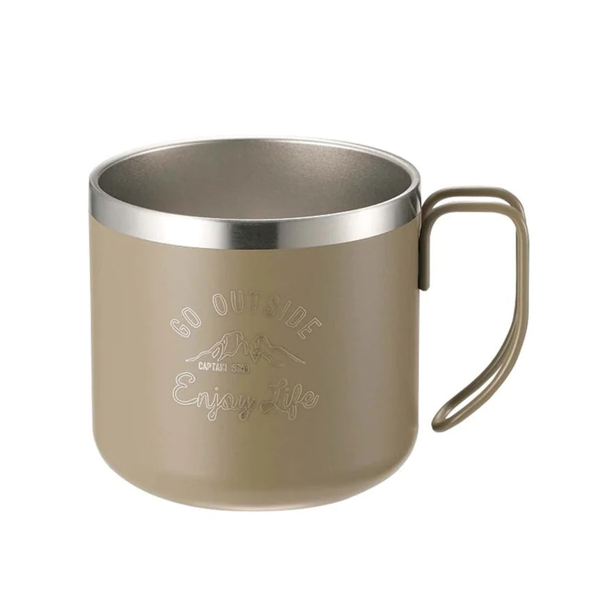 Captain Stag Monte Stainless Steel Mug 350ml