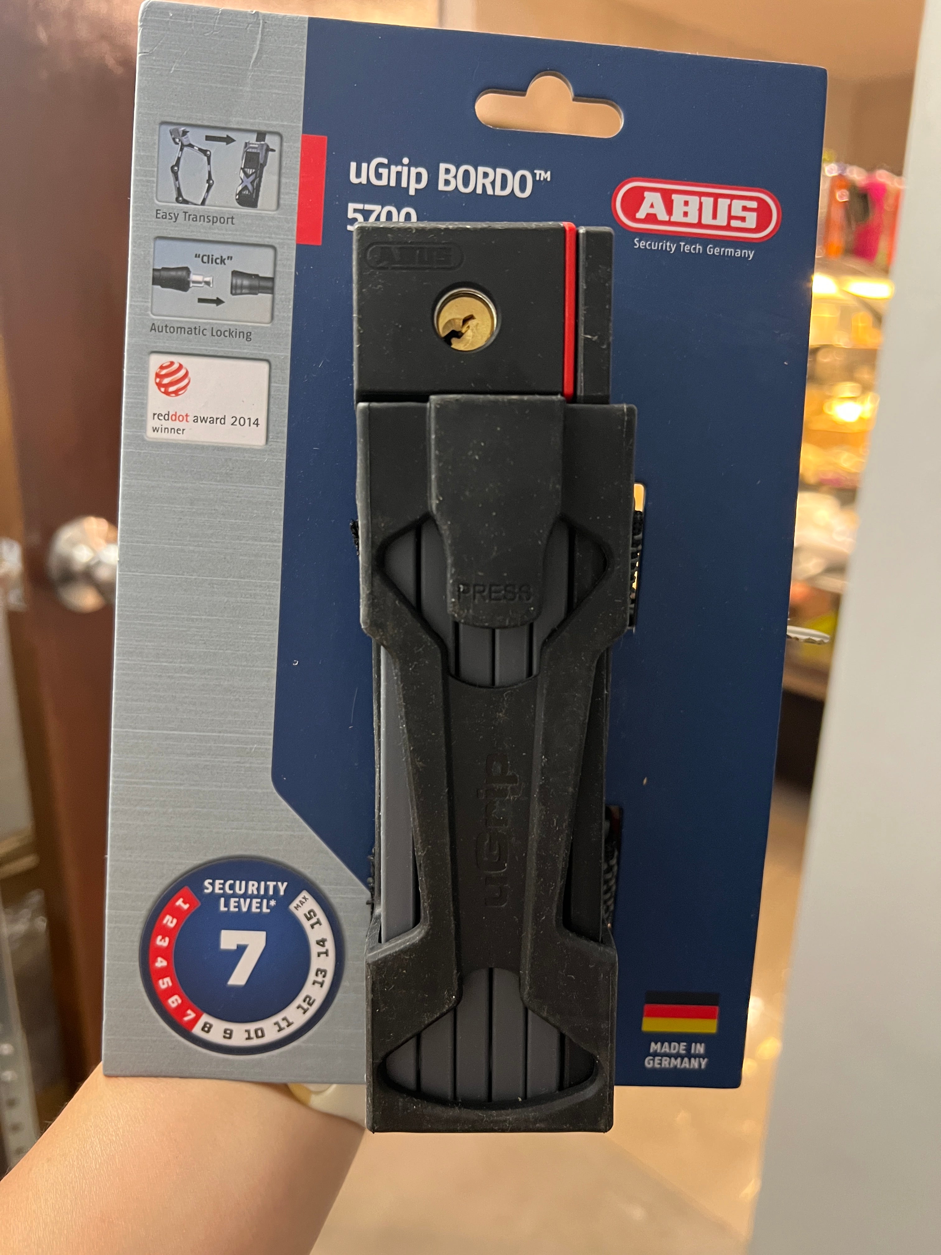 Abus ugrip bordo 5700 folding online lock