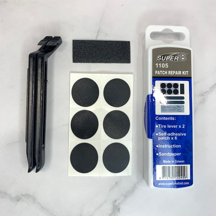 Super B Glueless Repair Kit with Tire Levers