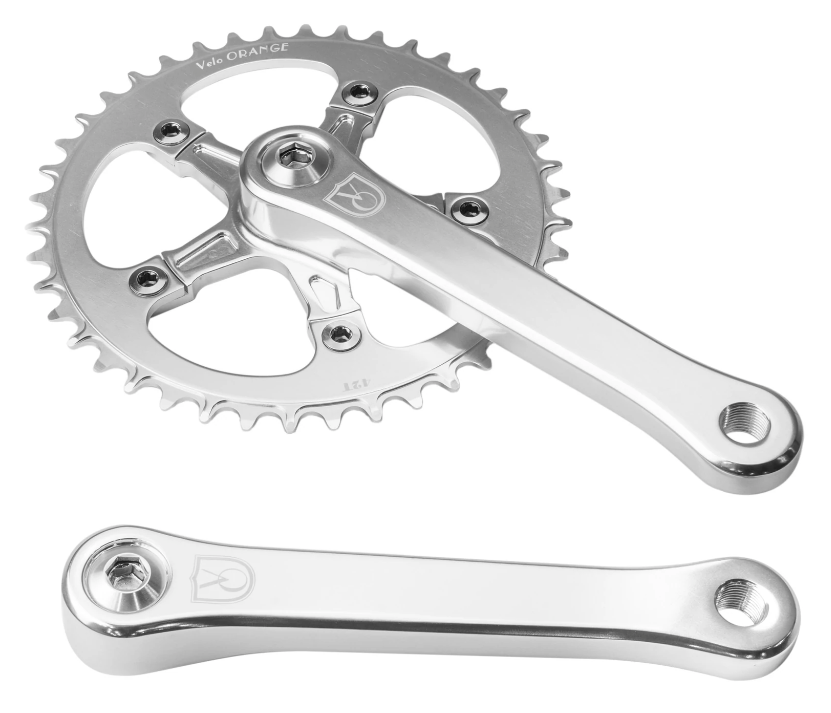 VELO ORANGE Fluted Single Ring Crankset w/ Narrow-Wide Chainring