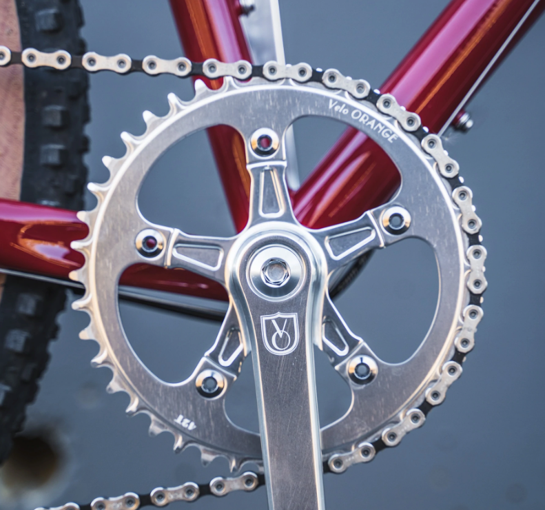 VELO ORANGE Fluted Single Ring Crankset w/ Narrow-Wide Chainring