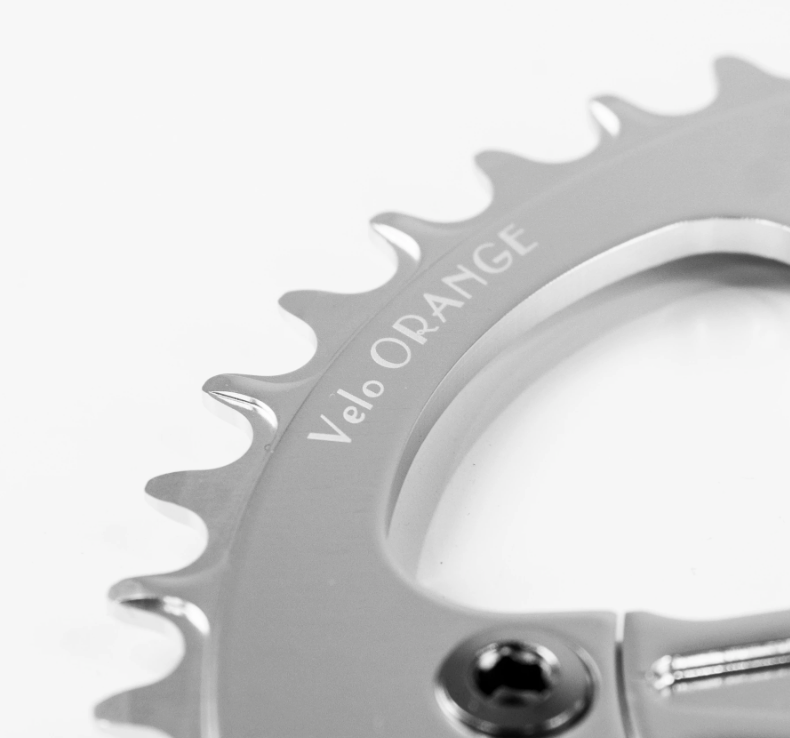 VELO ORANGE Fluted Single Ring Crankset w/ Narrow-Wide Chainring
