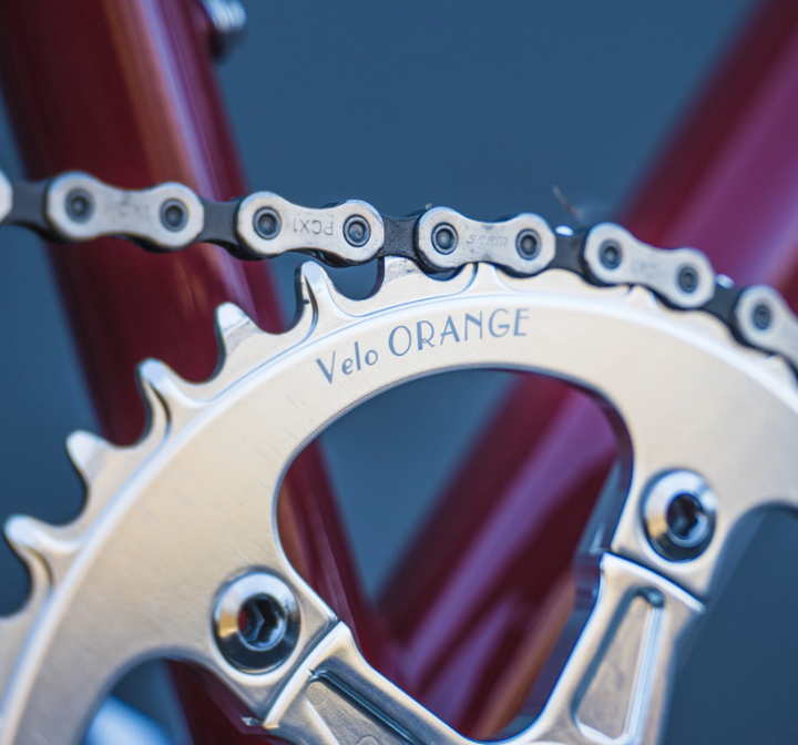 VELO ORANGE Fluted Single Ring Crankset w/ Narrow-Wide Chainring