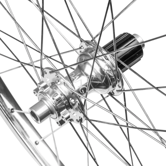 VELO ORANGE Disc Front and Rear Hub - Silver (32 HOLES)