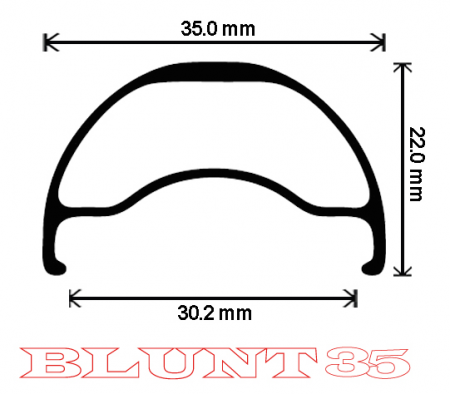 VELOCITY RIMS - Blunt 35 650b/27.5 (PAIR)