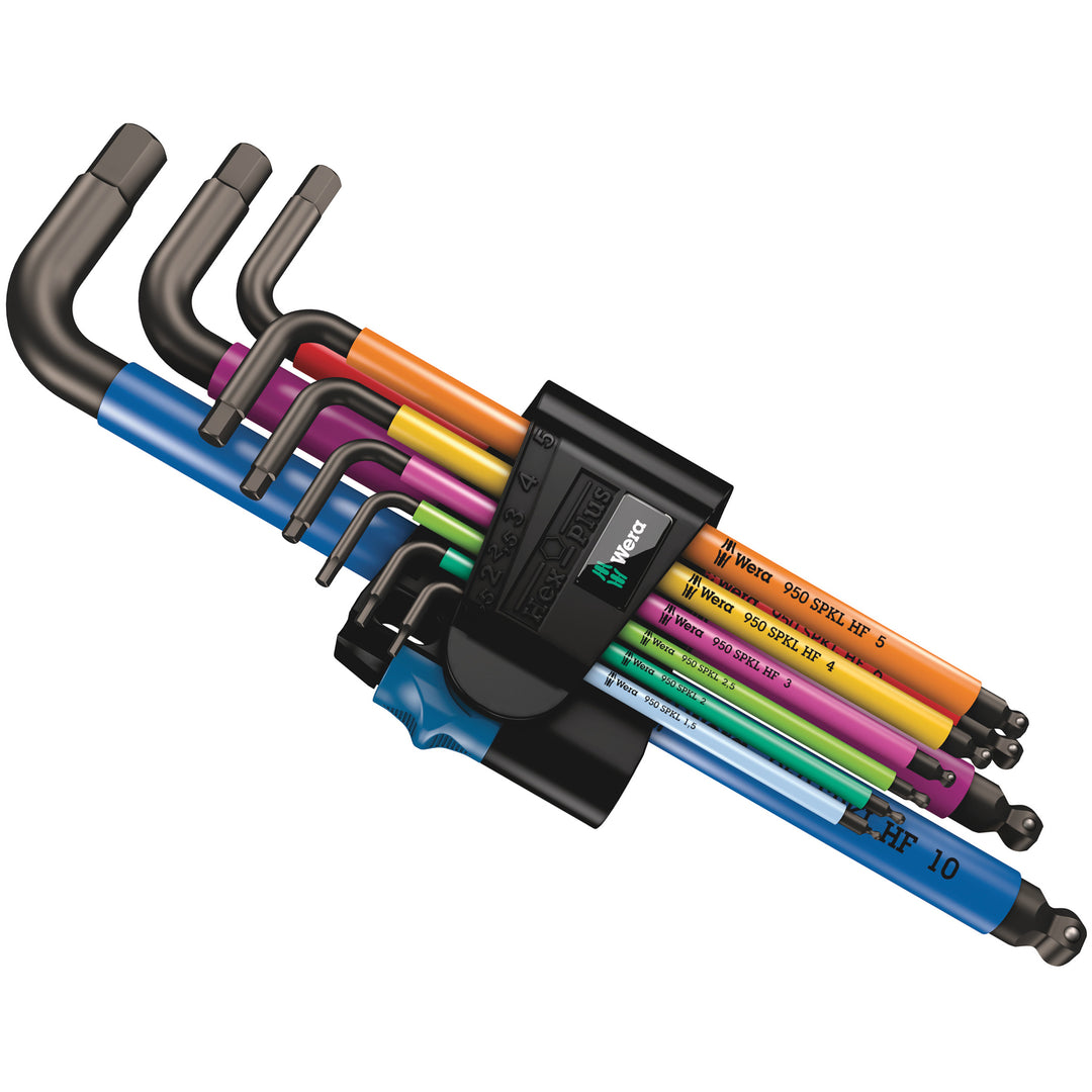 Wera 950/9 Hex-Plus Multicolor HF-1 L-Keys with Holding function