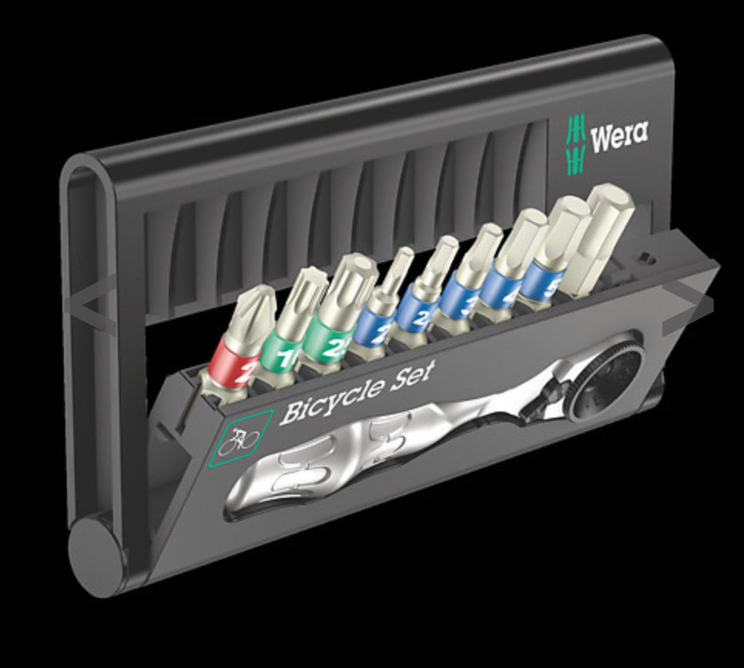 Wera Bicycle Set 9 (Ratchet & Stainless Bits)