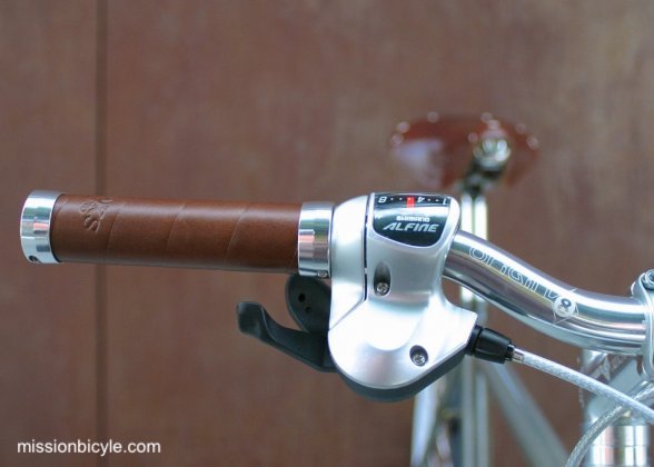 Brooks Slender Leather Grips 130mm