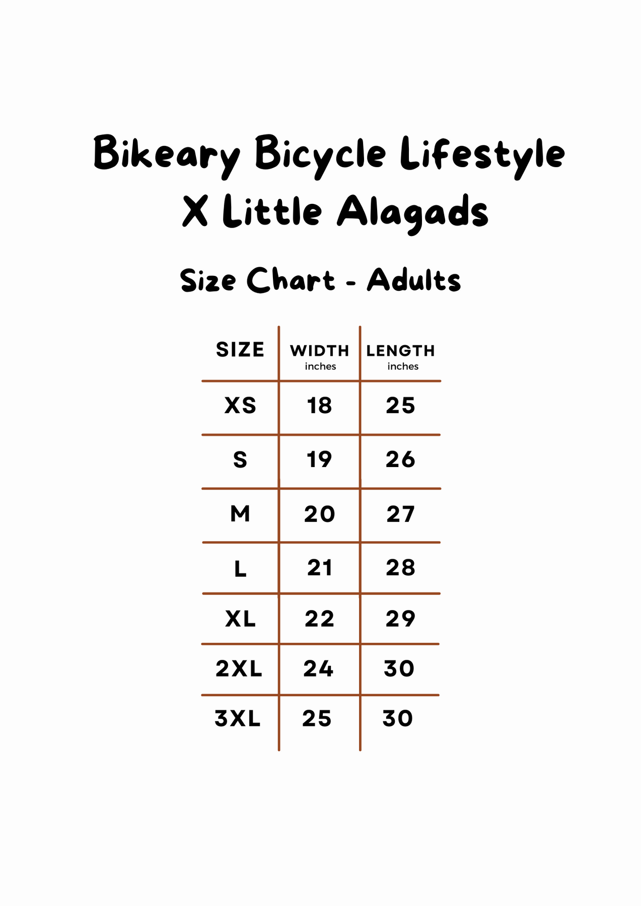 Bike chart for adults hotsell
