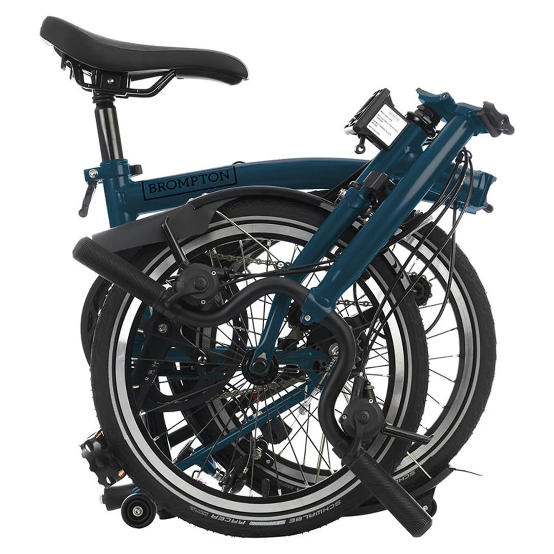 Brompton 2024 C Line Explore Ocean Blue Bikeary Bicycle Lifestyle