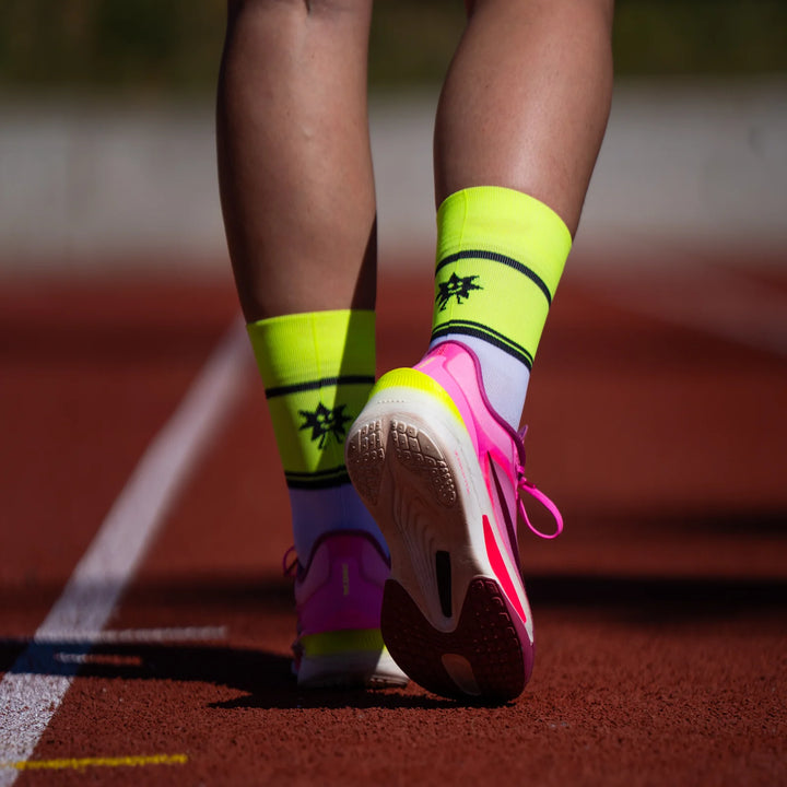 Sporcks Socks - Running Star Yellow