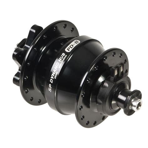 SP Dynamo Hub 6bolt QR 32H Black