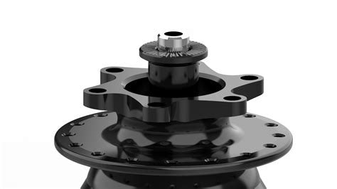 SP Dynamo Hub 6bolt QR 32H Black