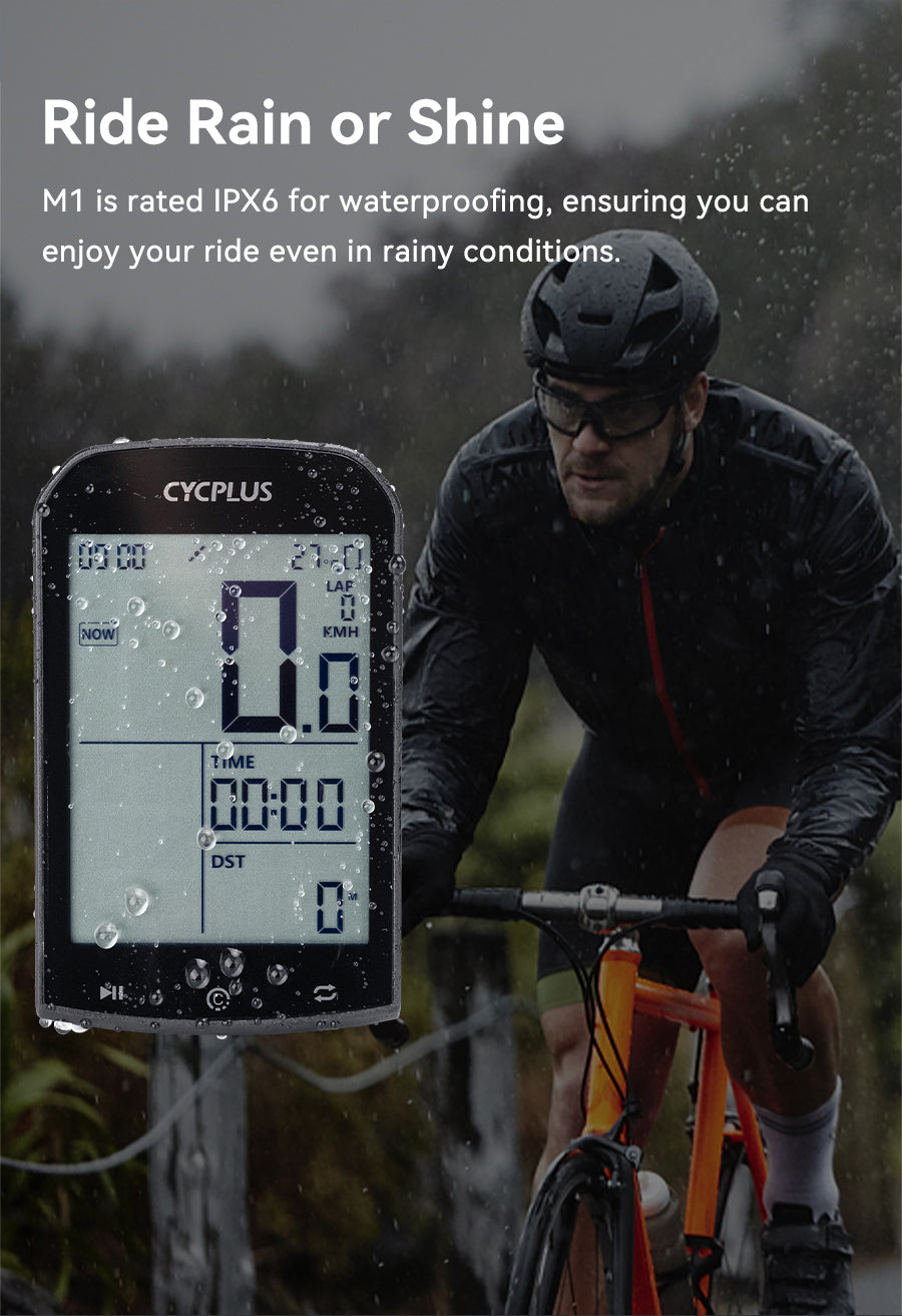 Cycplus M1 GPS Wireless Bike Computer (w/ Syncing) – Bikeary Bicycle ...