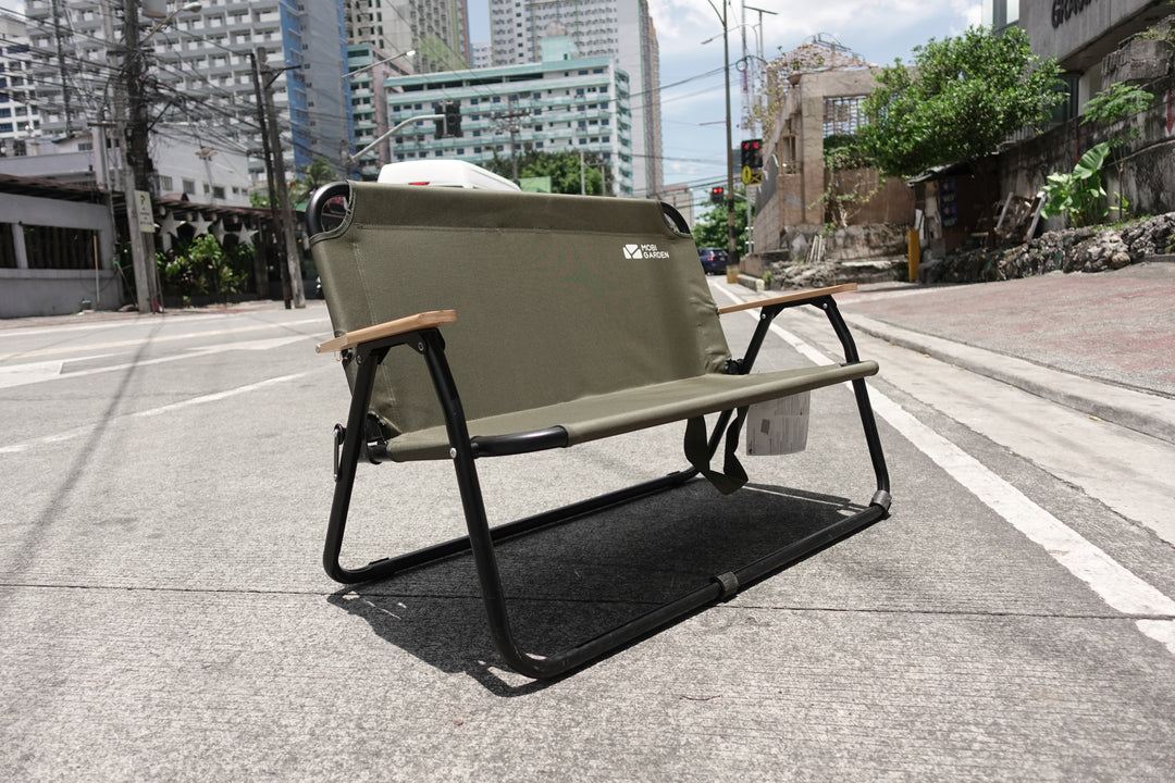 MobiGarden Double Folding Bench - Olive