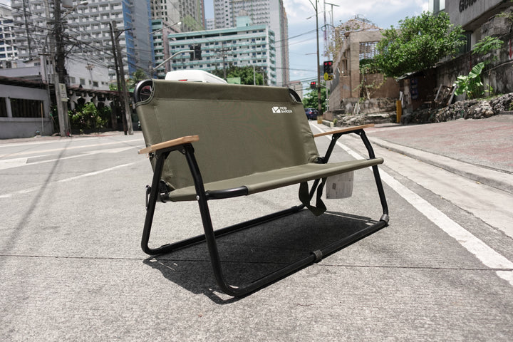 MobiGarden Double Folding Bench - Olive