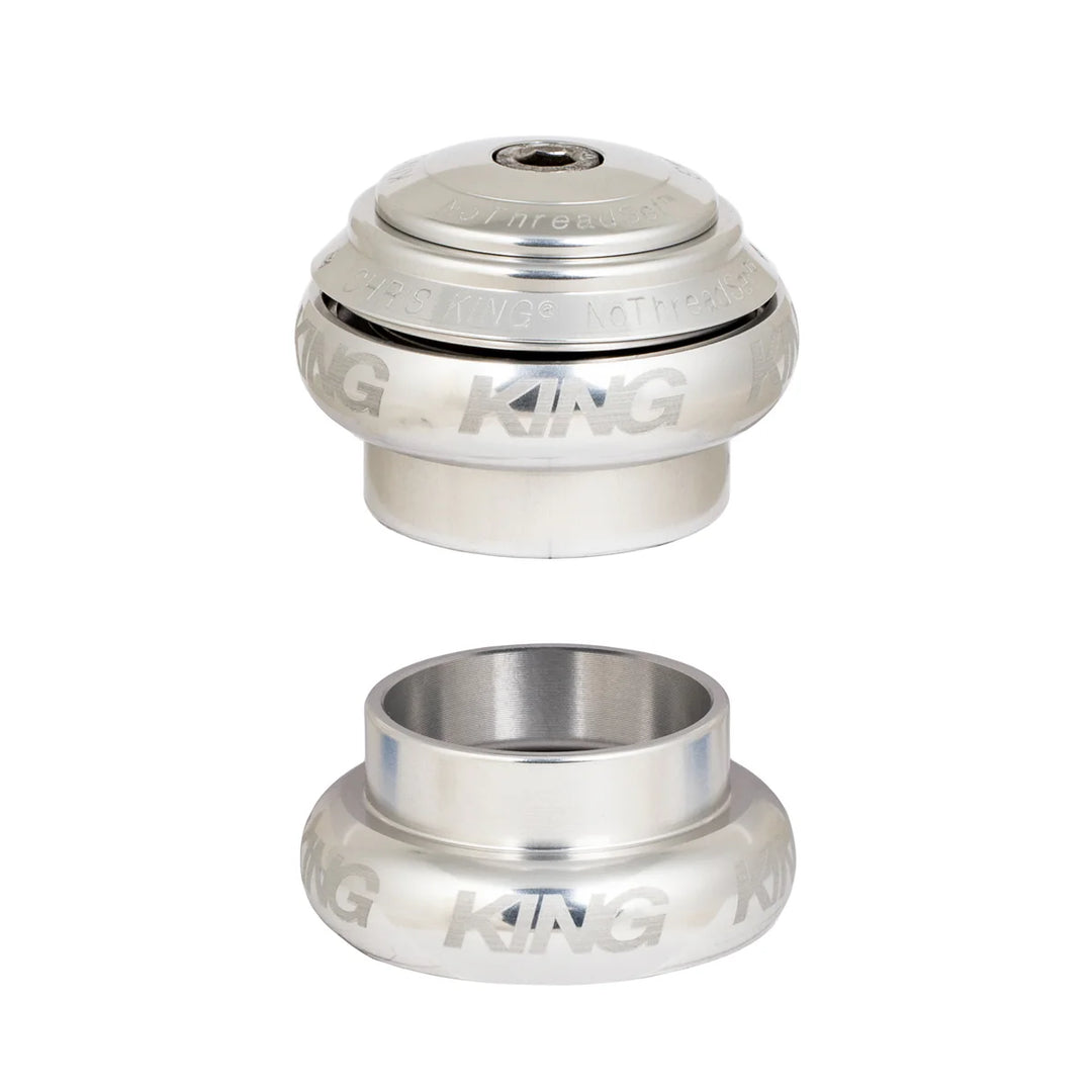 パーツ CHRIS KING nothreadset 1 1/8 inch Silver CHRIS KING Nothreadset 1-1/8