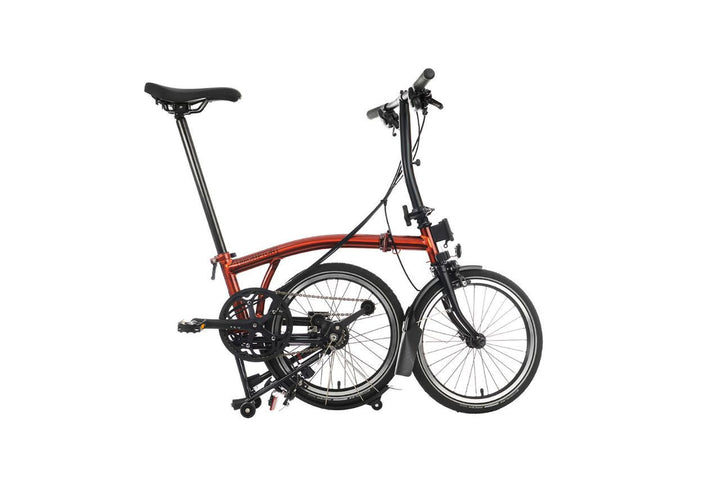 Brompton 2024 C-Line Explore - Flame Laquer with Cambium Saddle