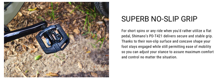 Shimano T421 Click'r Dual Platform SPD Pedals Black