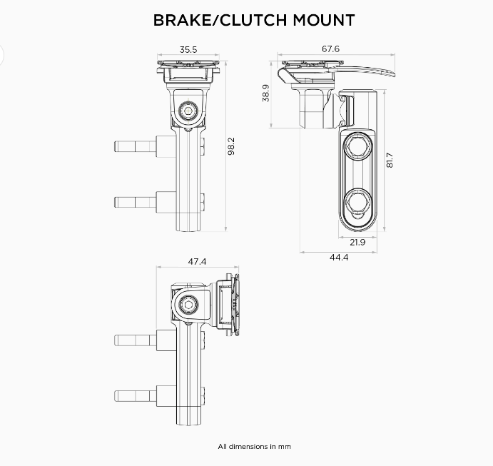 Quad Lock Brake / Clutch Mount