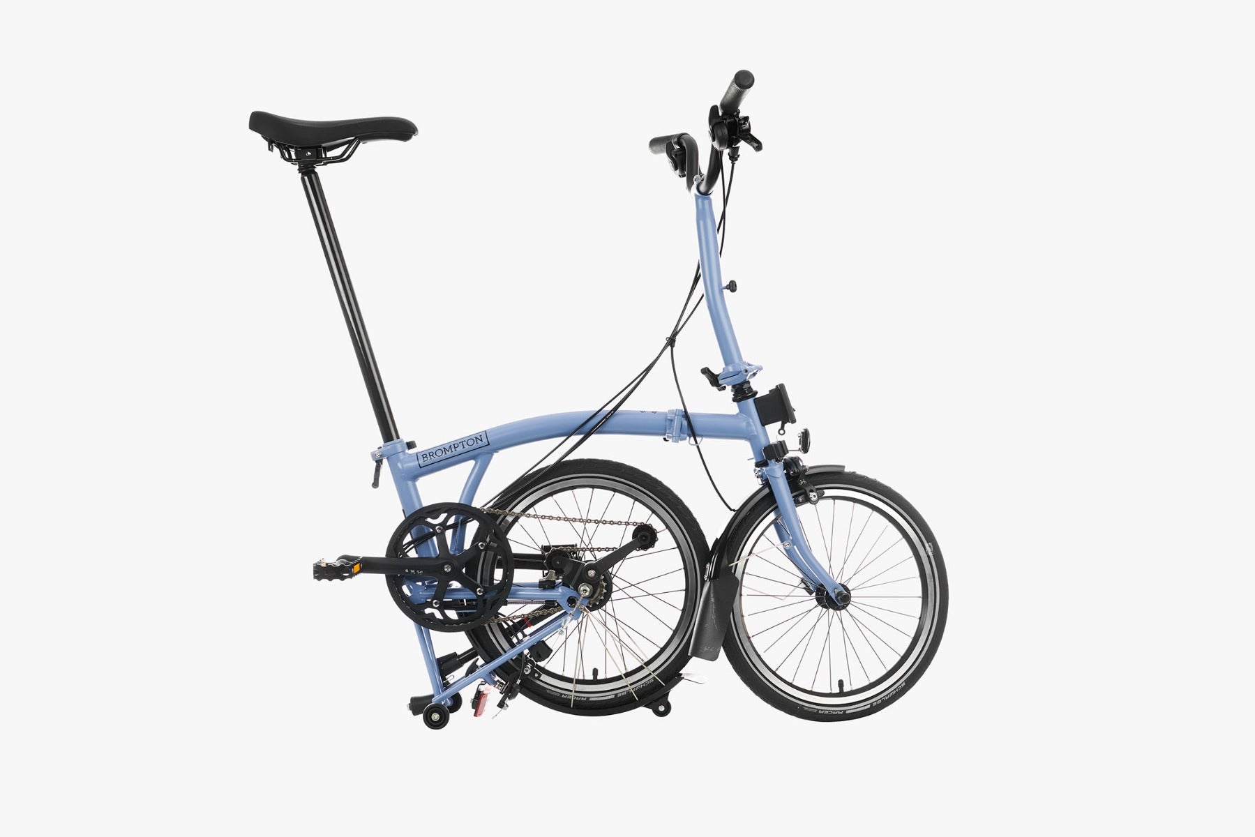 Brompton C line Explore M6L Cloud Blue Black Ed. Bikeary