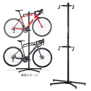 MInoura Bike Pair Stand P500AL-7S Black