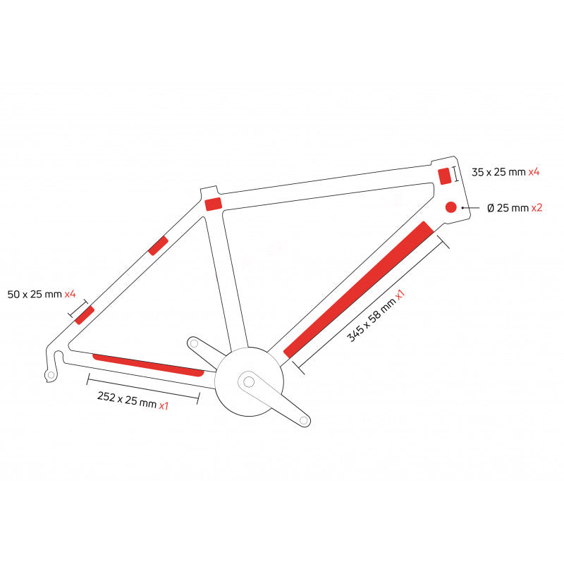 ZEFAL Skin Armor XL - Transparante Fiets Framebescherming - Zelfklevende Folie Voor Mountainbike & Racefiets