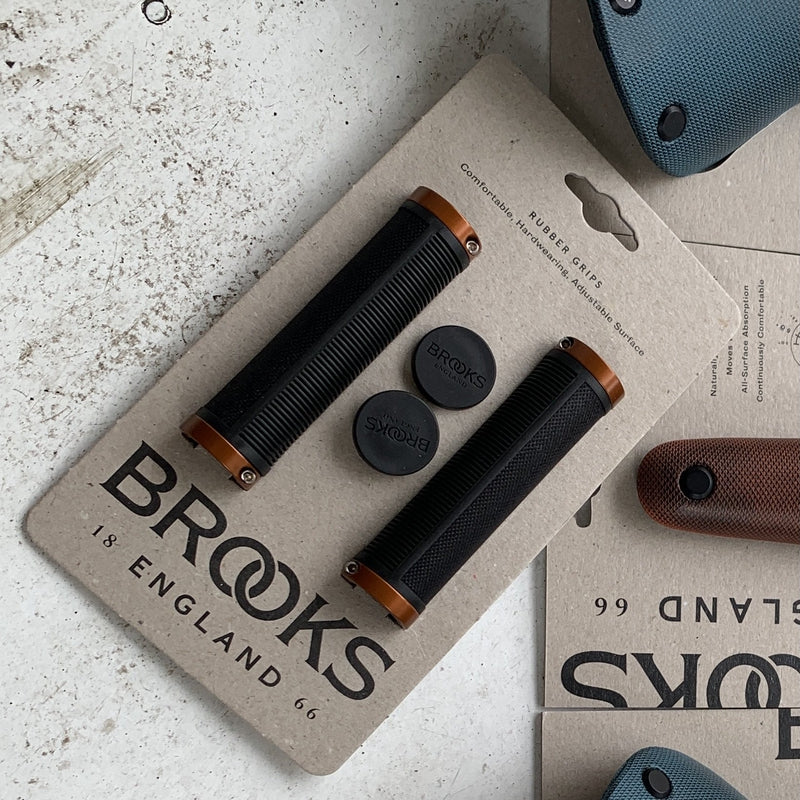 Brooks Cambium Rubber Grips 130/130 (Octane/Orange)