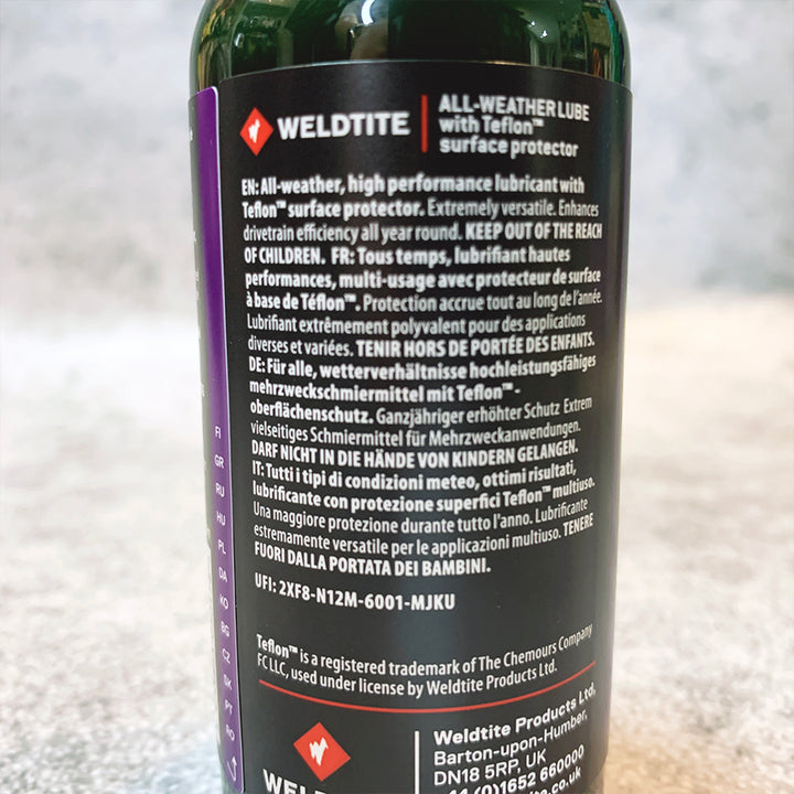 Weldtite All-Weather Lube with Teflon 100ml