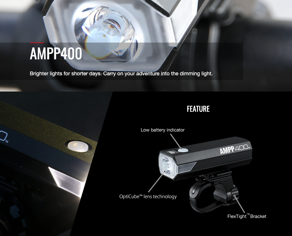 Cateye Front Light - AMPP 400