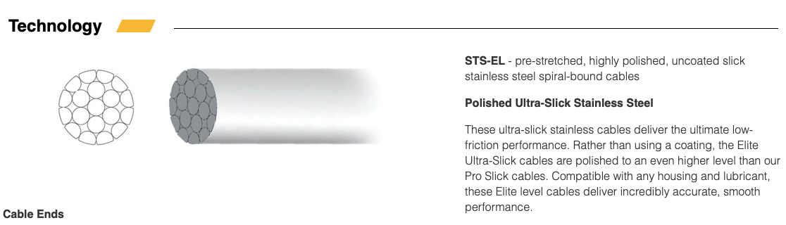 Jagwire Elite Ultra Slick Shift Cable 2300mm – Bikeary Bicycle