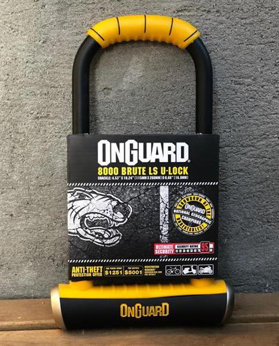 U Lock Onguard Onguard 8000 Brute LS Keyed Cycle U-Lock 115 X