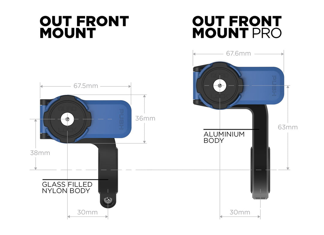 QUAD LOCK Bike Out Front Mount / Out Front Mount Pro